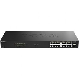 D-LINK SWITCH 16 PUERTOS 10/100/1Gbit w/2 SFP PoE